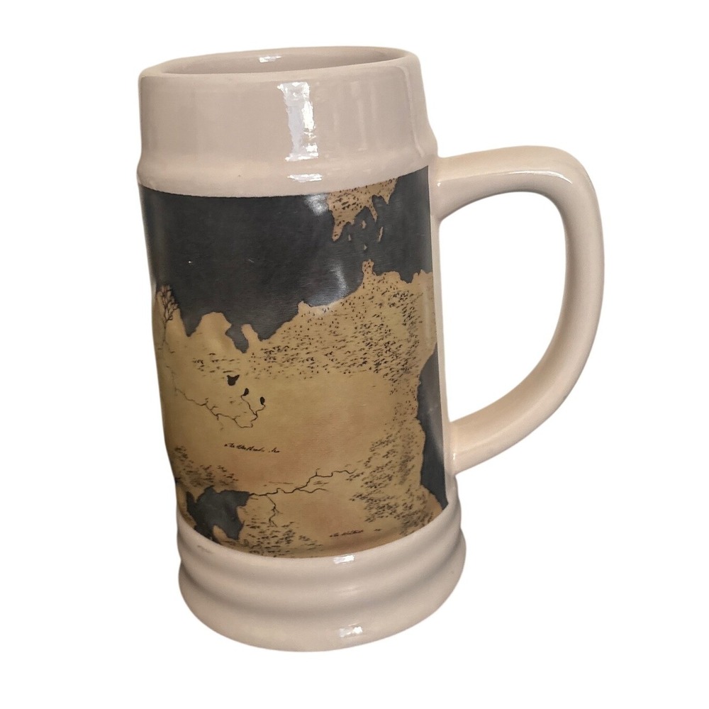 Game of Thrones 3D Map Westeros Essos Ceramic Beer Stein Mug 22 Oz‎ HBO 2014